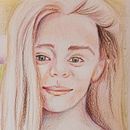 My project for course: Vibrant Portrait Drawing with Colored Pencils. Projekt z dziedziny  R, sunek, Portret, Sketchbook, R i sowanie kredkami użytkownika felicity_dsc - 18.04.2024