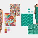 My project for course: Composition and Color for Textile and Surface Designs Ein Projekt aus dem Bereich Musterdesign und Farbenlehre von Dalia Karengiene - 19.04.2024