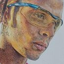 Meu projeto do curso: Retrato realista com lápis de cor. Een project van Traditionele illustratie,  Beeldende kunst, Tekening met potlood,  Tekening,  Portrettekening, Realistische tekening,  Artistieke tekening y Tekenen met kleurpotloden van Daniela Herrera - 17.04.2024