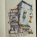 My project for course: Expressive Architectural Sketching with Colored Markers . Schițe, Desen, Ilustrație arhitecturală, Caiet de schițe & Ilustrație cu cerneală de Billy - 04.20.2024