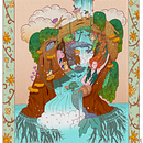 Cascada Mágica. Ilustração digital, Ilustração infantil, e Desenho digital projeto de Gley Carolina - 21.04.2024