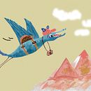 Mon projet du cours : Techniques d'illustration créative à la gouache. Traditional illustration, Character Design, Painting, Children's Illustration, Gouache Painting, Fine Arts, and Picturebook project by Audrey Saulières - 04.22.2024