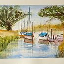 My project for course: Watercolor Techniques for Painting Seascapes. Un proyecto de Pintura, Pintura a la acuarela e Ilustración naturalista				 de adrianed - 23.04.2024