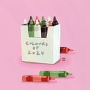 Colours of 2024 - Crayon Box. Digital Illustration project by ayasketches - 04.25.2024