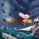 My project for course: Children’s Illustration with Procreate: Paint Magical Scenes. Projekt z dziedziny Ilustracja c, frowa, Ilustracje dla dzieci, Malarstwo c, frowe i Książka obrazkowa użytkownika Kristina Gabdullina - 26.04.2024