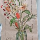 pennarello e acquerello su carta da pacchi. Een project van Schilderij van roberta colaneri - 27.04.2024