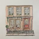 My project for course: Watercolor Urban Illustration: Portray your City . % Lee Sieracki tarafından hazırlanan Tablo, Çizim, Sulubo, a Resim, Mimari İllüstras, Ve on projesi - 04.28.2024
