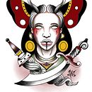 Meu projeto do curso: Design de tatuagens estilo old school no Procreate. Desenho, Ilustração digital, e Desenho de tatuagens projeto de jessicamoraes87 - 01.05.2024