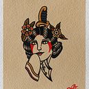 My project for course: Design Old-School Tattoos in Procreate. Een project van  Tekening, Digitale illustratie y  Tatoeageontwerp van jonathan_m_cordova2 - 02.05.2024