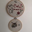 Il mio progetto del corso: Ritratti di animali ricamati: la tecnica della pittura con filo Ein Projekt aus dem Bereich Stickerei, Naturalistische Illustration und Textildesign von matac - 03.05.2024