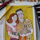 Mon projet du cours : Illustration ludique avec aquarelle et crayons de couleur Ein Projekt aus dem Bereich Traditionelle Illustration, Malerei, Aquarellmalerei, Porträtzeichnung und Zeichnen mit Buntstiften von Stéphanie Menec - 03.05.2024