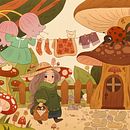 My project for course: Forest Fantasy Illustration in Procreate & Photoshop. Un proyecto de Ilustración digital, Ilustración infantil y Dibujo digital de Aliaga Mirguseinov - 05.05.2024