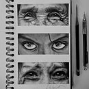 Desenho realista Olhares . Un progetto di Disegno, Disegno a matita, Disegno di ritratti e Disegno realistico di Lucas Scárdua - 06.05.2024
