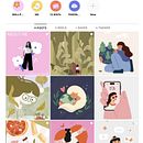 My project for course: Creating an Illustration Portfolio on Instagram Ein Projekt aus dem Bereich Traditionelle Illustration, Social Media, Digitale Illustration, Portfolioverwaltung, Instagram, Social Media Design, Management, Produktivität und Design von Helen Stacevich - 06.05.2024