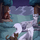 Warrior cats. Un projet de Illustration numérique de Angel Alvarez - 08.05.2024
