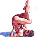 Mój projekt z kursu: Postać ludzka w akwareli. Een project van Traditionele illustratie,  Beeldende kunst, Schilderij, Aquarelschilderen, Realistische tekening y Anatomisch tekenen van Olga Kozyra - 09.05.2024