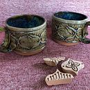 My project for course: Stamp Making for Textured Pottery. Projekt z dziedziny Craft,  Dekoracja wnętrz, Ceramika,  Sztuki piękne i DIY użytkownika Kim Link - 09.05.2024