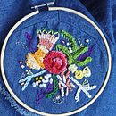 Mi proyecto del curso: Técnicas avanzadas de bordado: puntadas y composiciones con volumen. Embroider, and Textile Design project by Valeria Serra - 05.14.2024