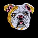 Proyecto Tufting: Alfombra Bulldog Inglés , Art Pop. Een project van  Ontwerp y Craft van Jocelyn Barrios Trarupil - 24.01.2023