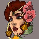 Mi proyecto del curso: Diseño de tatuaje neotradicional. Projekt z dziedziny  R, sunek, Ilustracja c, frowa, Projektowanie tatuaż, R, sunek c i frow użytkownika Brian Sarubbi - 09.05.2024