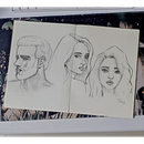 Sketchbook de retrato: explora el rostro humano (@mooneclipse_studio). Een project van  Schetsen,  Tekening,  Portrettekening,  Artistieke tekening y Sketchbook van María - 13.05.2024