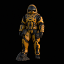 Juggernaut Sci-Fi Suit. Video Games, 3D, 3D Animation, 3D Modeling, Character Design, 3D Character Design, 3D Design, Game Design, Game Development, and Film project by Carlos Tellez - 12.19.2023