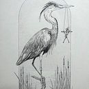 My project for course: Realistic Illustration of Birds with Imaginative Elements. Drawing, Ink Illustration, Naturalistic Illustration, and Pencil Drawing project by tsyganochka - 05.19.2024