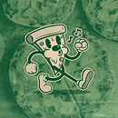 Mr Slice - Cartoon Character. Character Design, Br, ing, Identit, Graphic Design, and Digital Illustration project by Guilherme Bini Gomes da Silva - 05.19.2024
