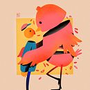 O menino e o passaro. Projekt z dziedziny Ilustracja c i frowa użytkownika Welton Ferreira - 19.05.2024