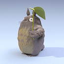 Totoro. Un progetto di 3D, Modellazione 3D e Character design 3D di Cristina Pelayo Álvarez - 16.05.2024