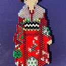 Geisha on Brick Stitch. Jewelr, Design, Arts, and Crafts project by anna_bianchi - 05.20.2024