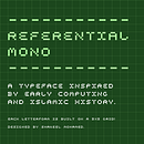 Referential Mono Typeface . % Shakeel Mohamed tarafından hazırlanan Tipografi Tasarımı, Ve Tipografi projesi - 05.20.2024