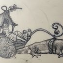 Mi proyecto del curso: Técnicas de tatuaje: sombreado con pepper shading. Projekt z dziedziny Trad, c, jna ilustracja i Projektowanie tatuaż użytkownika Itxill Osorio Gonsen - 21.05.2024