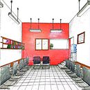 Mon projet du cours : Art de la perspective : appropriez-vous les espaces intérieurs  Ein Projekt aus dem Bereich Traditionelle Illustration, Architektur, Zeichnung und Architektonische Illustration von krachristian2 - 10.05.2024