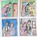 Trio Família: Minha irmã, cunhado e sobrinha!. Traditional illustration, Painting, Watercolor Painting, Portrait Drawing, and Colored Pencil Drawing project by Monique Reid - 05.24.2024