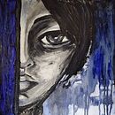 Reflejo de un Alma Perdida. Een project van  Beeldende kunst, Schilderij,  Creativiteit,  Artistieke tekening,  Portrettekening,  Acr y lschilderij van Daniela Souto - 04.04.2023