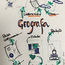 Geografia em desenhos :) . Criatividade, Desenho, Comunicação, e Gestão e produtividade projeto de Elisabete Fiel - 27.05.2024