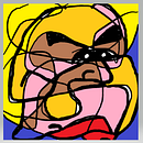 Rubia. Een project van Vectorillustratie, Digitale illustratie,  Portrettekening y Digitale tekening van Alberto Serrano Casaus - 27.05.1989