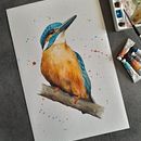 Mi proyecto del curso: Acuarela artística para ilustración de aves. Un proyecto de Ilustración tradicional, Pintura a la acuarela, Dibujo realista e Ilustración naturalista				 de lucreciaxb - 29.05.2024