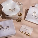 FRINÉ JOYERÍA. Un projet de Marketing, Packaging, Publicité, Design , Br, ing et identité, Conseil créatif, Design graphique, Design de bijoux, Webdesign, Développement web , et Réseaux sociaux de Mariana - 01.05.2024