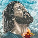 Jesús (The Chosen) . Un projet de Illustration traditionnelle, Illustration vectorielle, Illustration numérique , et Dessin de portrait de Fransis Soto Aponte - 30.05.2024
