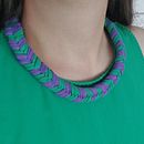 Mój projekt z kursu: Tworzenie biżuterii z tkanin. Un proyecto de Artesanía, Diseño de jo, as, Tejido y Diseño textil de Katarzyna Topolska - 01.06.2024