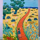 Mi proyecto del curso: Pintura acrílica paso a paso: crea paisajes increíbles. Ilustração tradicional, Pintura, Pintura Acrílica, e Sketchbook projeto de Hermy La Hormiga - 02.06.2024