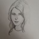 Il mio progetto del corso: Ritratto su blocco da disegno: esplora il volto umano. Un proyecto de Bocetado, Dibujo, Dibujo de Retrato, Dibujo artístico y Sketchbook de valentina_mascaro - 02.06.2024