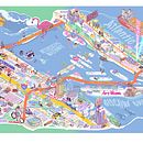 Isometric Map Illustration: MIAMI . Projekt z dziedziny Trad, c, jna ilustracja, Infografika,  R, sunek, Ilustracja c, frowa, Malarstwo c i frowe użytkownika Paroczai Laszlo - 02.06.2024