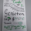 Mijn project van de cursus: Creatief tekenen en handletteren voor beginners. Ilustração tradicional, Lettering, Desenho, H, e Lettering projeto de dianavanrij - 04.06.2024