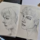 My project for course: Portrait Sketchbooking: Explore the Human Face. Sketching, Drawing, Portrait Drawing, Artistic Drawing, and Sketchbook project by KAL - 06.09.2024