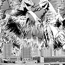 Godzilla Versus Gigan. Digital Illustration project by Jim Cantwell - 05.27.2023