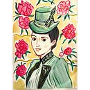 Il mio progetto del corso: Ritratti a gouache ricchi di motivi e texture. Painting, Digital Illustration, Portrait Drawing, and Gouache Painting project by antonellapalm - 06.10.2024