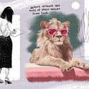 Desert Lion. Un progetto di Illustrazione digitale di Jennifer - 11.06.2024